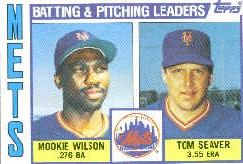 1984 Topps      246     Mets TL/Tom Seaver/Mookie Wilson